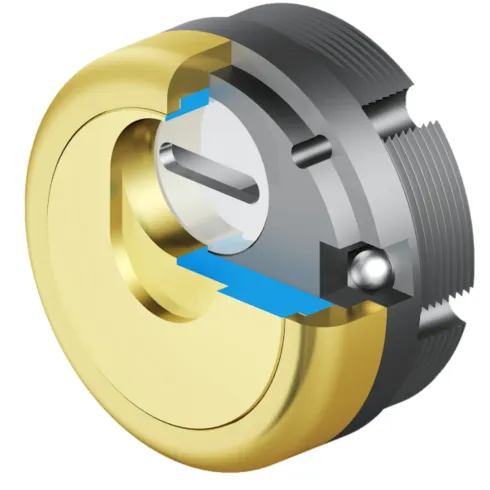 Defender Magnetico Disec MAG 3G Porta Blindata Cilindro Europeo Oro Lucido