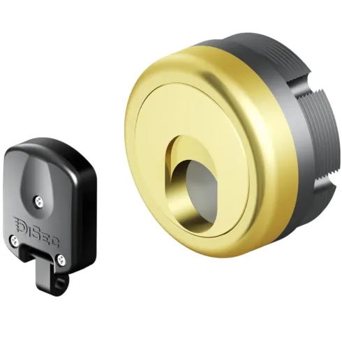 Defender Magnetico Disec MAG 3G Porta Blindata Cilindro Europeo Oro Lucido