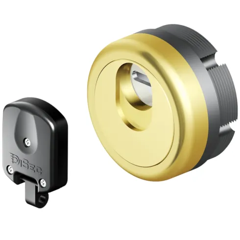 Defender Magnetico Disec MAG 3G Porta Blindata Cilindro Europeo Oro Lucido