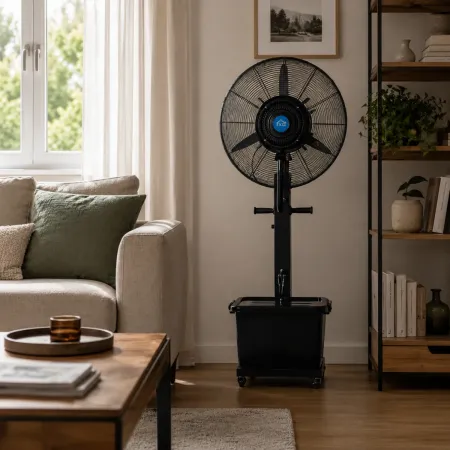 Ventilatore da Pavimento Nebulizzatore DCG 260W 41L 3 Velocità Nero