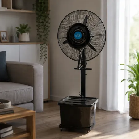 Ventilatore da Pavimento Nebulizzatore DCG 280W 46L 3 Velocità Nero