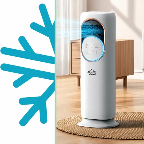 Ventilatore Nebulizzatore DCG Caldo 1800W Freddo 60W 3L Bianco Touch