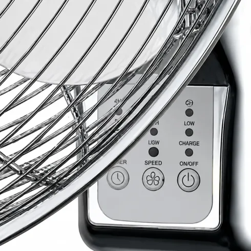 Ventilatore a Parete 60W 4 Pale Acciaio DCG 3 Velocità Telecomando