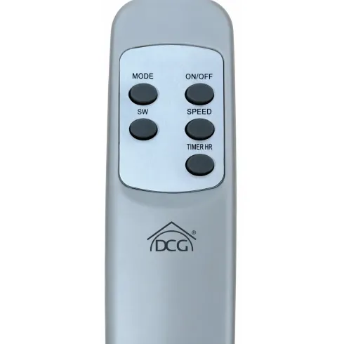Ventilatore a Parete 60W 4 Pale Acciaio DCG 3 Velocità Telecomando