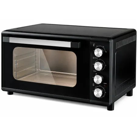 Forno Elettrico Ventilato 45L 2000W DCG Nero Vassoio Griglia Maniglia