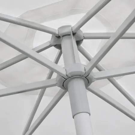 Ombrellone Bianco 3 Mt da Giardino Rotondo Palo Centrale Balcone Girevole