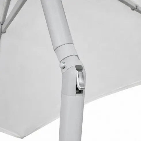 Ombrellone Bianco 3 Mt da Giardino Rotondo Palo Centrale Balcone Girevole