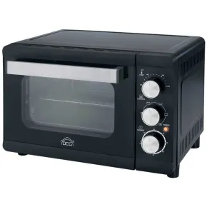 Forno Elettrico Ventilato 35L 1800W DCG Nero Vassoio Griglia Maniglia
