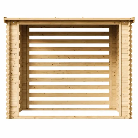 Legnaia da Esterno 228x130x199 cm Legno 19 mm Tetto Copertura Bituminosa