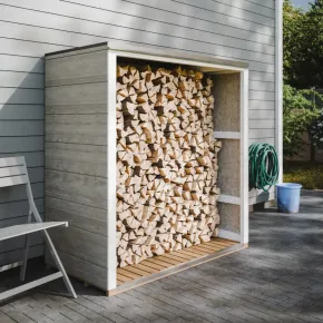 Legnaia da Esterno 153x75x159 cm Legno SmartSide 10 mm Pavimento 2