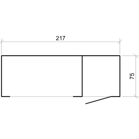 Legnaia da Esterno 217x75x159 cm Legno 10 mm Pavimento Impregnato