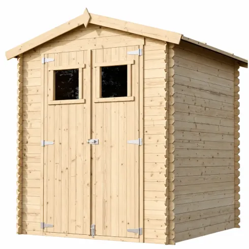 Casetta da Giardino 180x180 in Legno 19mm Porta con Finestra