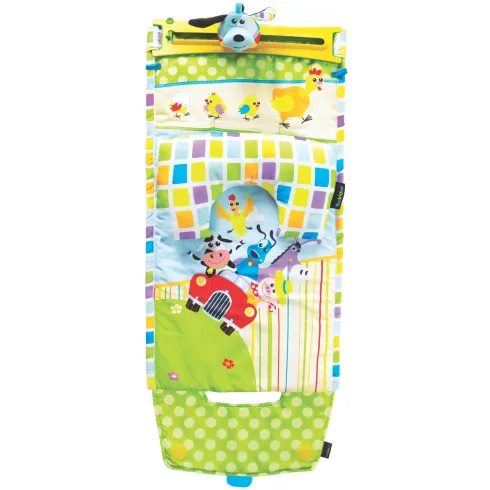 Tappeto Pieghevole Neonato Bambino Musicale con Cuscino 80x120x8 cm