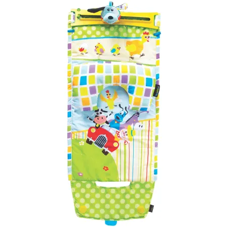 Tappeto Pieghevole Neonato Bambino Musicale con Cuscino 80x120x8 cm