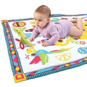 Tappeto Pieghevole Attività Neonato Bambino XL 145x100 cm con Giochi 2