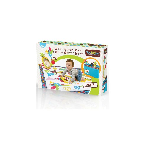 Tappeto Pieghevole Attività Neonato Bambino XL 145x100 cm con Giochi