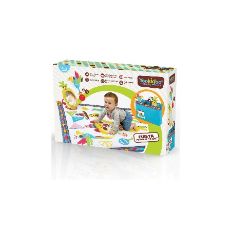 Tappeto Pieghevole Attività Neonato Bambino XL 145x100 cm con Giochi