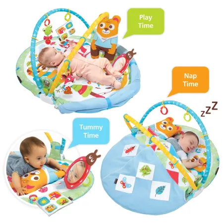 Palestrina Pieghevole Neonato Bambino Suoni Copertina Giochi 90x91 cm