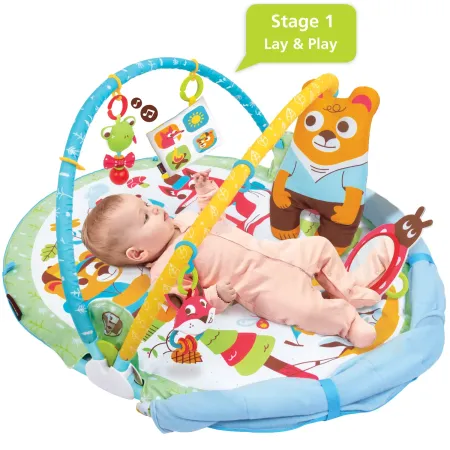 Palestrina Pieghevole Neonato Bambino Suoni Copertina Giochi 90x91 cm