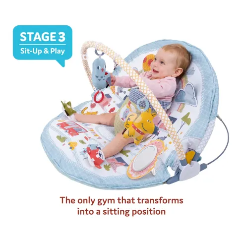 Palestrina Evolutiva Neonato 3 in 1 con Supporto Seduta Giochi 80x90 cm