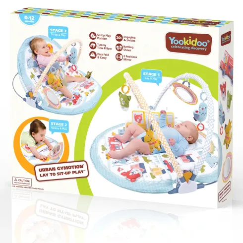 Palestrina Evolutiva Neonato 3 in 1 con Supporto Seduta Giochi 80x90 cm