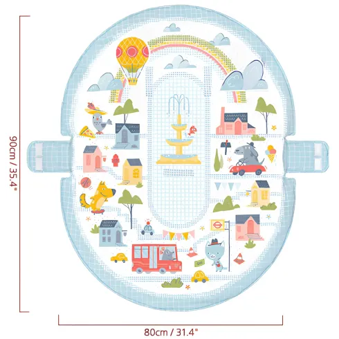 Palestrina Evolutiva Neonato 3 in 1 con Supporto Seduta Giochi 80x90 cm