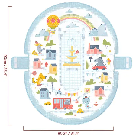 Palestrina Evolutiva Neonato 3 in 1 con Supporto Seduta Giochi 80x90 cm