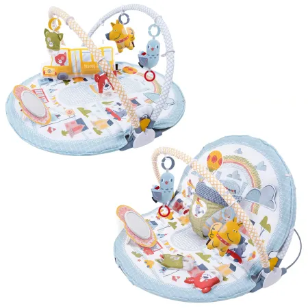 Palestrina Evolutiva Neonato 3 in 1 con Supporto Seduta Giochi 80x90 cm
