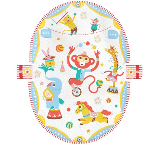Palestrina Evolutiva Neonato Circo 3 in 1 con Giostra e Giochi 85x100 cm