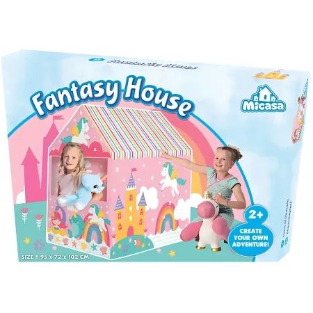 Casetta Tenda da Gioco Bambini Fantasy House 95x72x102 cm Pieghevole