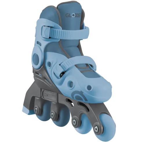 Pattini Bambini Regolabili 2 in 1 Celeste Taglia 30-33 Inline Learning