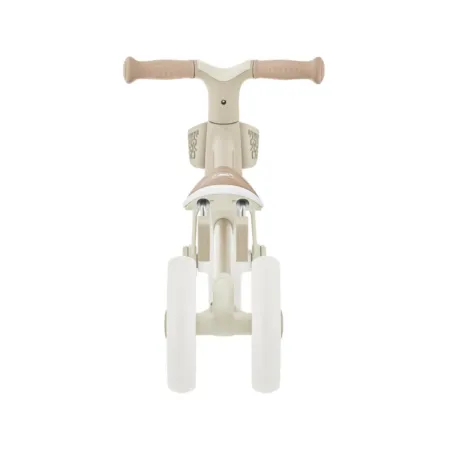 Triciclo Evolutivo Bambini 2 in 1 Beige Regolabile Pedali Rimovibili