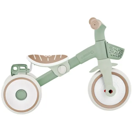 Triciclo Evolutivo Bambini 2 in 1 Verde Regolabile Pedali Rimovibili