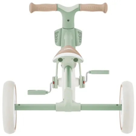 Triciclo Evolutivo Bambini 2 in 1 Verde Regolabile Pedali Rimovibili