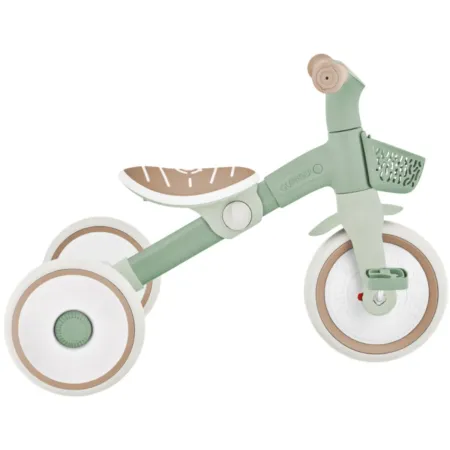 Triciclo Evolutivo Bambini 2 in 1 Verde Regolabile Pedali Rimovibili