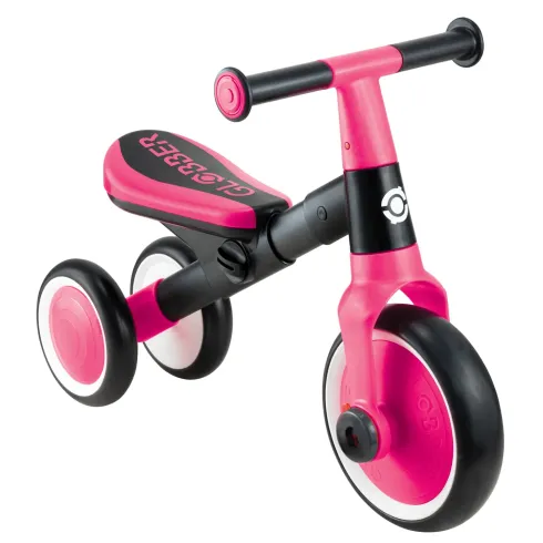 Triciclo Evolutivo Bambini 2 in 1 Rosa Neon Bici Pedali Removibili