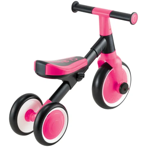 Triciclo Evolutivo Bambini 2 in 1 Rosa Neon Bici Pedali Removibili