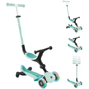 Monopattino Evolutivo 3 in 1 Verde Menta con Luci LED Sterzo 360