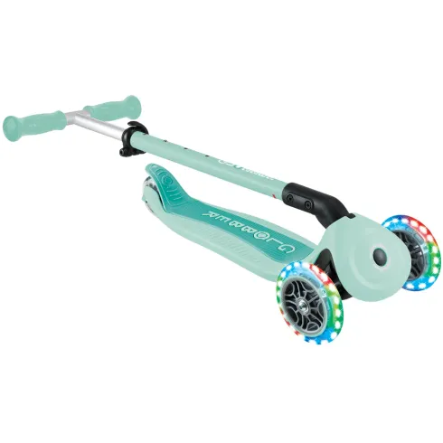 Monopattino Evolutivo 3 in 1 Verde Menta con Luci LED Sterzo 360