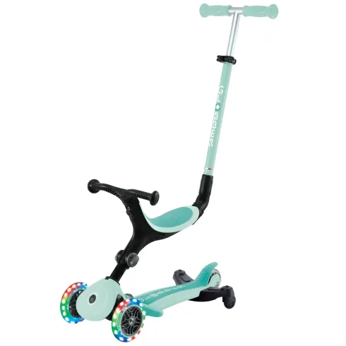 Monopattino Evolutivo 3 in 1 Verde Menta con Luci LED Sterzo 360