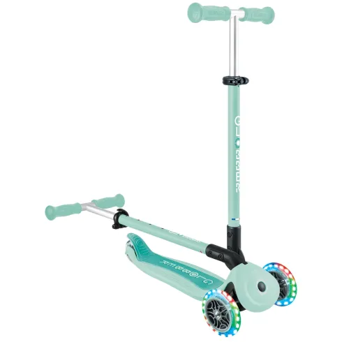 Monopattino Evolutivo 3 in 1 Verde Menta con Luci LED Sterzo 360