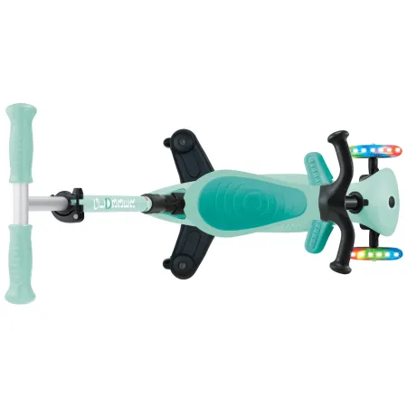 Monopattino Evolutivo 3 in 1 Verde Menta con Luci LED Sterzo 360