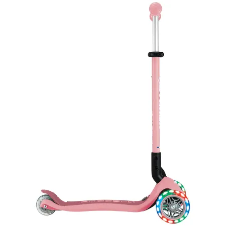 Monopattino Evolutivo 3 in 1 Rosa Pastello con Luci LED Sterzo 360