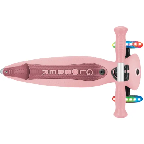 Monopattino Evolutivo 3 in 1 Rosa Pastello con Luci LED Sterzo 360