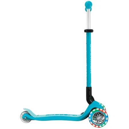 Monopattino Evolutivo 3 in 1 Celeste con Luci LED Sterzo Parentale 360