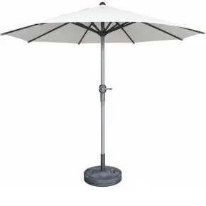 Ombrellone per Giardino 250x250 cm con Palo Centrale Bianco Alluminio