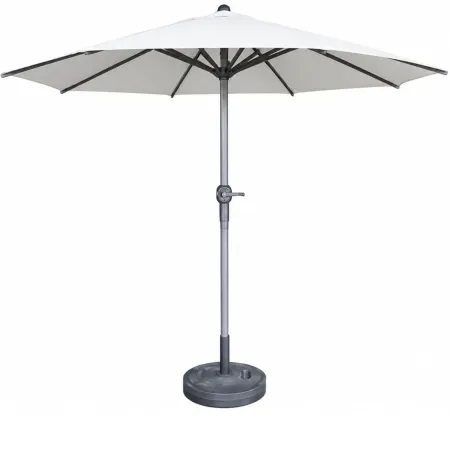 Ombrellone per Giardino 250x250 cm con Palo Centrale Bianco Alluminio