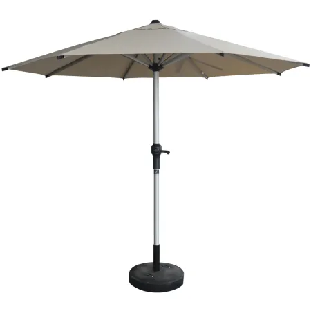 Ombrellone per Giardino 250x250 cm con Palo Centrale Sabbia Alluminio