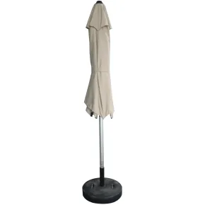 Ombrellone per Giardino 250x250 cm con Palo Centrale Sabbia Alluminio 2