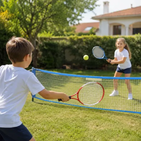 Set Tennis Junior 2 Racchette 59 cm 3 Palline e Borsa Gioco da Esterno